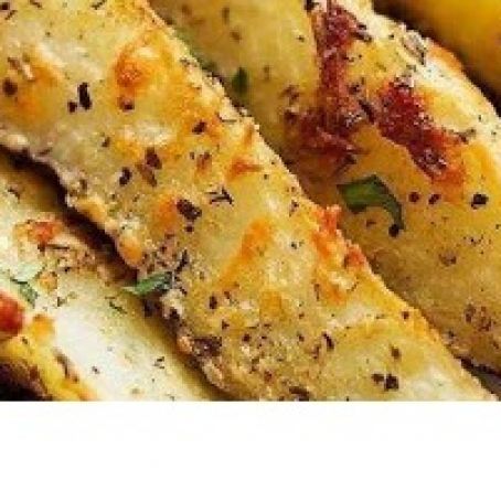 BAKED GARLIC PARMESAN POTATO WEDGES