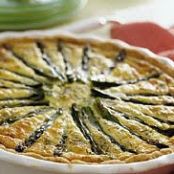 Asparagus quiche