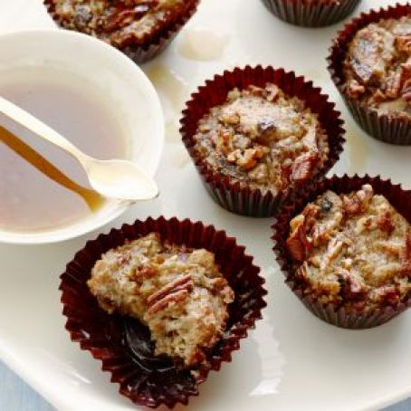 Bread Pudding Cups with Bourbon Sauce