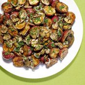 New Potatoes with Mushrooms