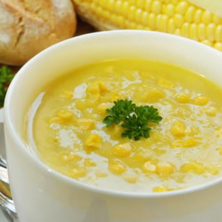 Velvety Chicken Corn Soup