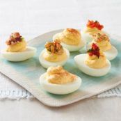 Favorite Topped Deviled Eggs