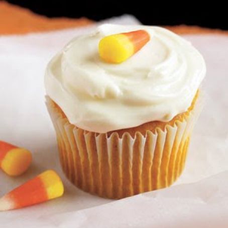 Pumpkin Cupcakes with Cream Cheese Frosting