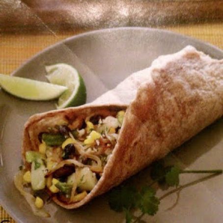 Corn, Chayote & Green Chile Burrito