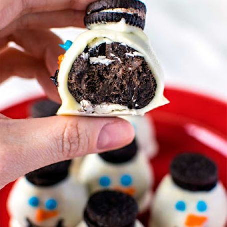 Snowman Oreo Truffles