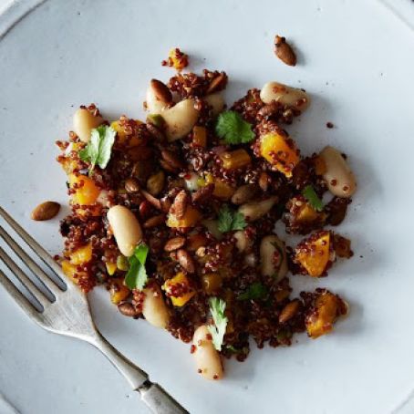 Red Quinoa Salad with Spicy Lime Vinaigrette
