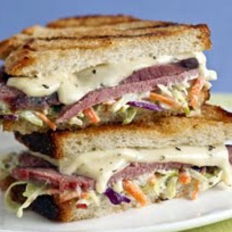 Garlic Lover's Beef Panini
