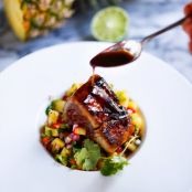 WAHOO/ONO****Seared Hawaiian Ono with Pineapple Ginger Salsa