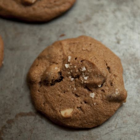 Salted Double Chocolate Peanut Butter Cookies