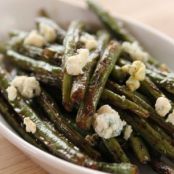 Green Beans Sauteed with Lemon and Blue Cheese