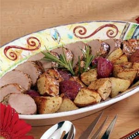 Roasted Pork Tenderloin and Red Potatoes