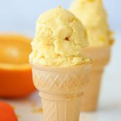Homemade Orange Creamsicle Ice Cream