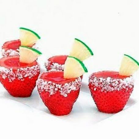 Strawberry Margarita Jell-O Shooters