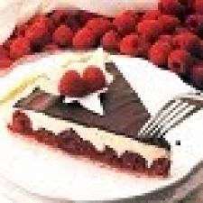 White and Dark Chocolate Raspberry Tart