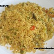 Gluten-Free Peach Quinoa with Flax and Nuts