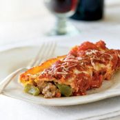 Sausage-Stuffed Manicotti