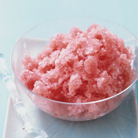 Watermelon Granita with Cardamom Syrup