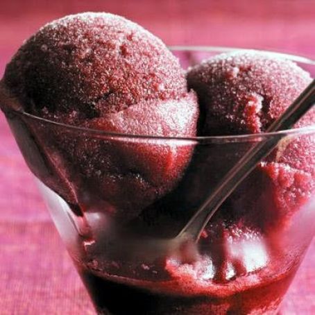RED WINE & RASPBERRY SORBET