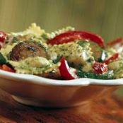 Pesto Ravioli with Chicken