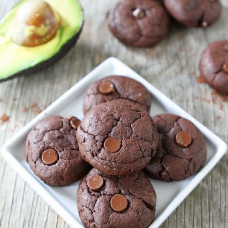 Vegan Chocolate Avocado Cookies