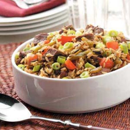 Beef and Wild Rice Medley Recipe