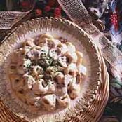 Tortellini with Chicken Mushroom Cream Sauce