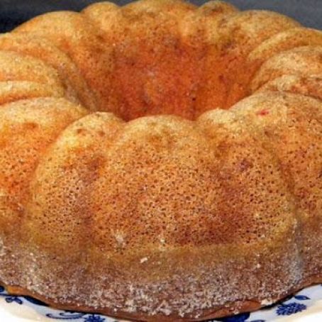 Strawberry Bundt Cake with White Chips