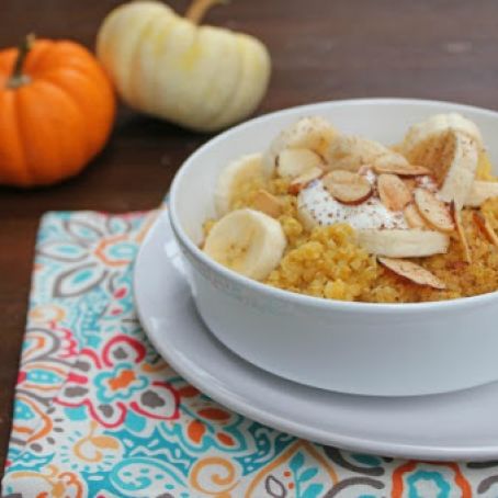 Pumpkin Quinoa Breakfast Bowl (gluten-free, dairy-free)