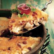 Impossibly Easy Turkey Club Pie