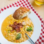 Beer Mac and Cheese Soup
