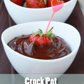 chocolate fondue (Crock Pot)