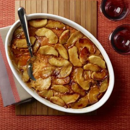 Sweet Potato Casserole with Caramelized Apples