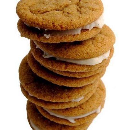 Molasses Spice Lemon Sandwich Cookies