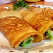 Chicken and Broccoli Crepes