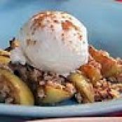 Apple Crumble with Vanilla Ice Cream