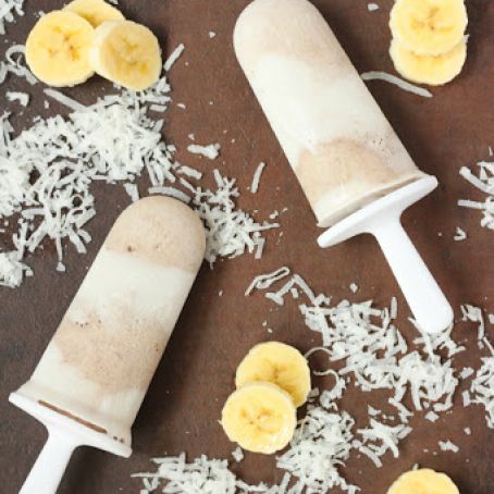 popsicles - banana coconut cream popsicles