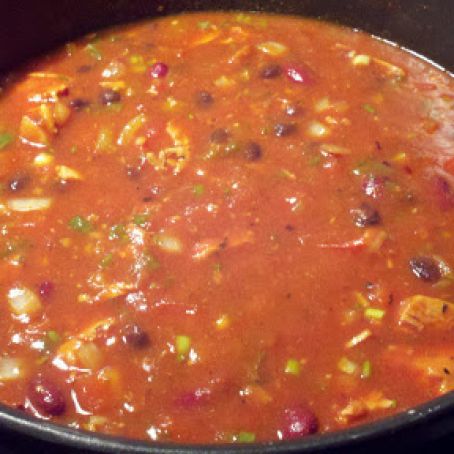Kickin' chicken chili