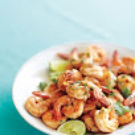 Spicy Shrimp with Lime and Cilantro
