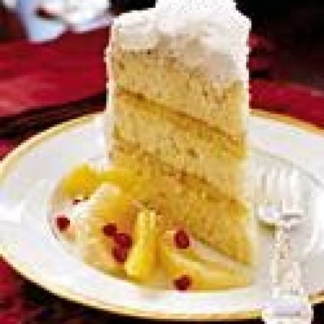 Coconut Cake with Fluffy Icing