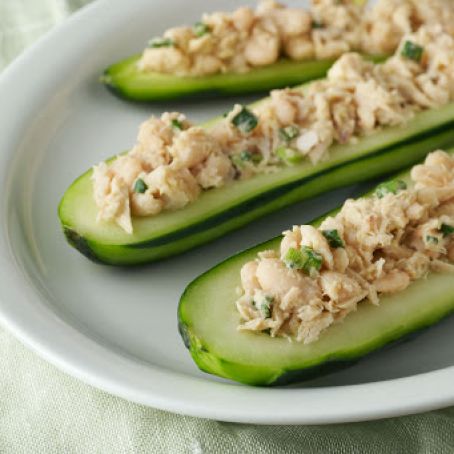 Cucumber and Celery Salad with Tuna