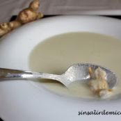 Crema de pescado con nata y curry