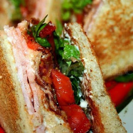 Classic Turkey Club Sandwich  with Cajun Mayonnaise