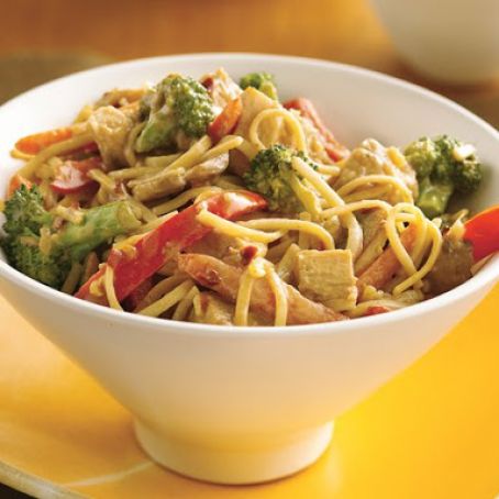 Thai Peanut Chicken and Noodles