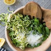 Zucchini Salad with Arugula, Mint and Lemon