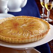 Roasted Pear Creme Brulee Tart
