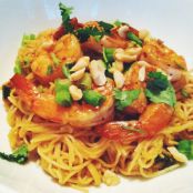 Spicy Shrimp Peanut Noodles