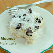 Mounds Poke Cake