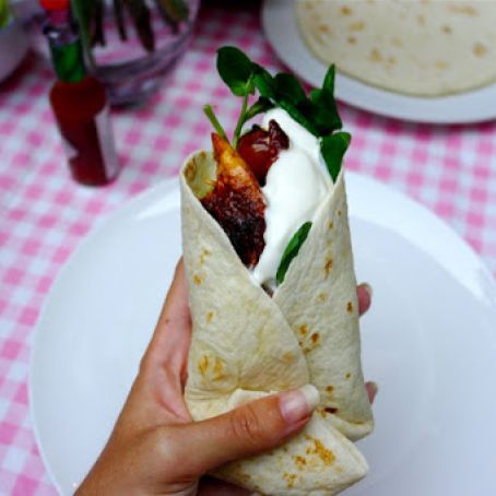 spicy lemon chicken wraps