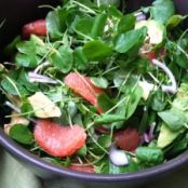 Grapefruit Avocado Salad With Ginger Lime Dressing