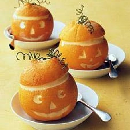 Jack-o'-Lanterns with Sorbet